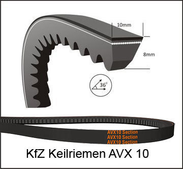 Keilriemen AVX 10 x 1000 La V-Belt 